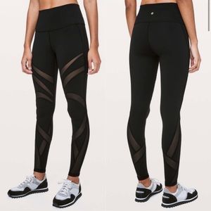 Lululemon mesh panel leggings